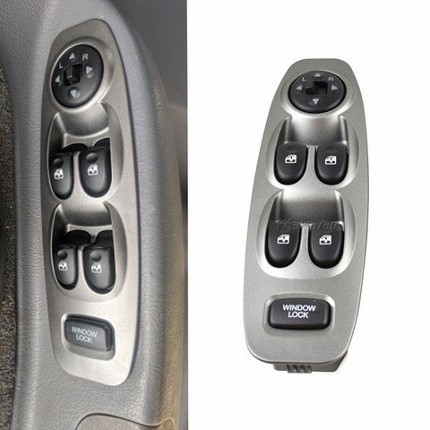 Grey con espejo retrovisor Maestro de energía eléctrica de la ventana de la izquierda en la puerta del conductor interruptor 93570-25000 para Hyundai acento 2000, 2005 ► Foto 1/6