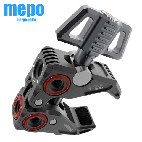 SLR, DSLR Cámara brazo mágico bola doble cabeza w/pinza de garra de cangrejo Monitor Universal soporte abrazadera BallHead Super soporte adaptador ► Foto 1/6