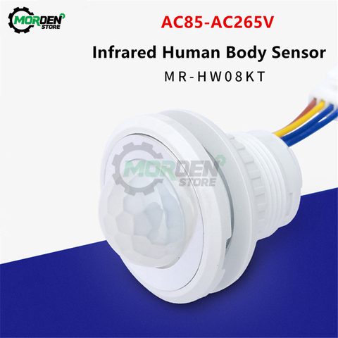 AC 85V-265V LED incrustado P infrarrojo IR Detector infrarrojo IR interruptor de Sensor de movimiento interruptor de retardo de tiempo para la inducción de iluminación del hogar ► Foto 1/6