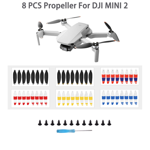 Hélice 4726 para Dron DJI Mini 2, accesorios de peso ligero, piezas de repuesto de ventilador de ala para Mavic Mini 2, 8 Uds. ► Foto 1/6