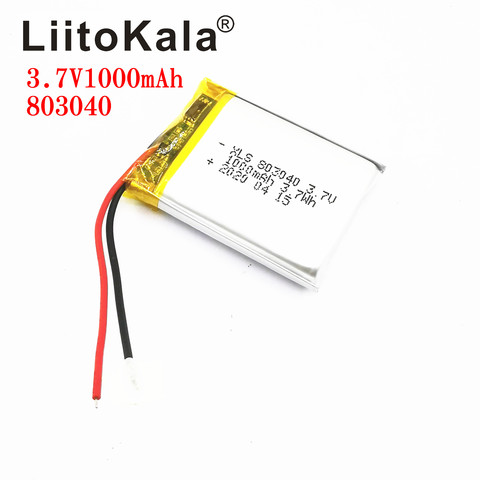 XSL-batería recargable de polímero de litio de 3,7 v, 803040, 1000mah, para libro electrónico, tableta, juguetes, batería de repuesto de bolsillo móvil ► Foto 1/2