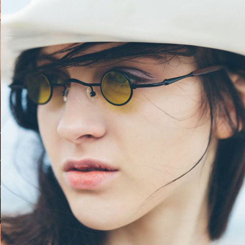 Gafas de sol redondas de estilo gótico Steampunk para hombre y mujer, anteojos de sol pequeños con diseño de marca, montura pequeña, estilo Vintage, con UV400, 2022 ► Foto 1/6