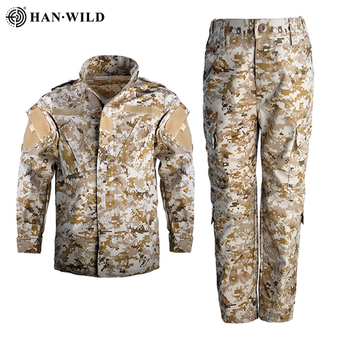 HAN WILD-uniforme de combate para niños de 5 a 15 años, uniforme militar para niños, equipo táctico militar BDU, Multicam para caza, camisas y pantalones ► Foto 1/6