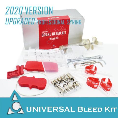 Kit de purga UNIVERSAL para bicicleta, herramienta de freno de disco hidráulico para SHIMANO MAGURA AVID SRAM FORMULA HAYES NUTT ZOOM con embudo ► Foto 1/4