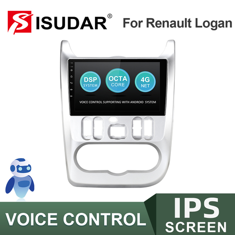 ISUDAR V57S Android Radio del coche para Renault Logan 1 Sandero Lada Lergus largus Dacia coche reproductor Multimedia GPS estéreo sistema FM ► Foto 1/6