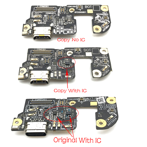 Conector de clavija de carga para ASUS Zenfone 4 ZE554KL, Cable flexible, micrófono, placa de micrófono ► Foto 1/6