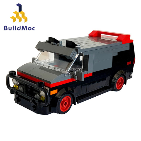 -Equipo Van en minifig coche especial fuego del motor del misil de coche avión camión de bloque de construcción de casa de niño, juguetes hechos A mano ► Foto 1/1