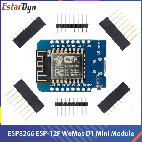 D1 Mini ESP8266 ESP-12 ESP-12F CH340G V2 USB WeMos D1 Mini Placa de desarrollo WIFI D1 Mini NodeMCU Lua IOT de 3,3 V con pines ► Foto 1/6