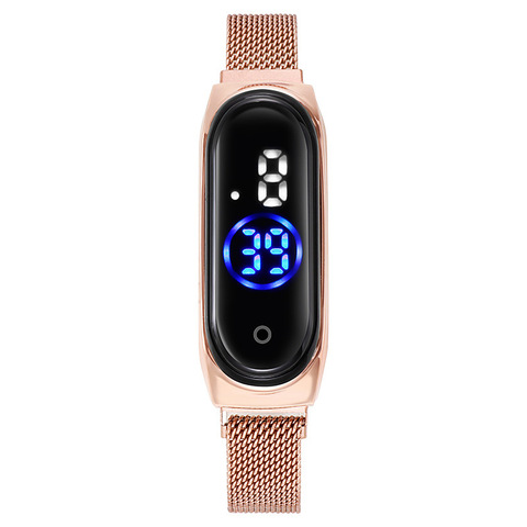 Reloj deportivo Digital para hombre, pulsera de cuarzo informal, creativa, a la moda, oro rosa ► Foto 1/6