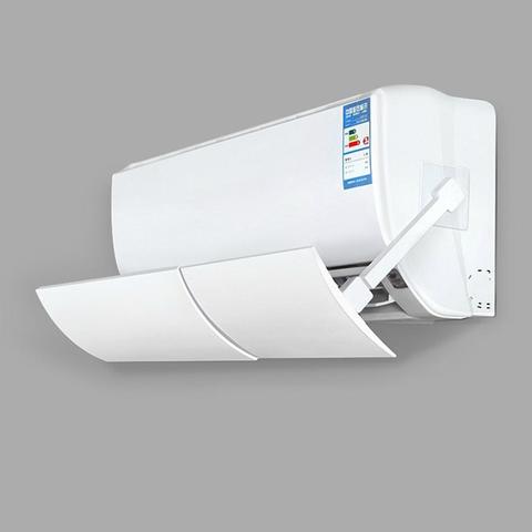 PP-Protector de viento antidirecto ajustable para aire acondicionado, 2 varillas y 2 adhesivos divididos de aire frío, Deflector para el hogar ► Foto 1/6