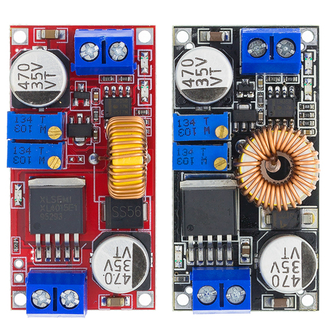 Batería de litio de 5A DC-DC CC/CV placa de carga reductor, convertidor de potencia Led, módulo de reducción original, rojo/Negro XL4015 ► Foto 1/6