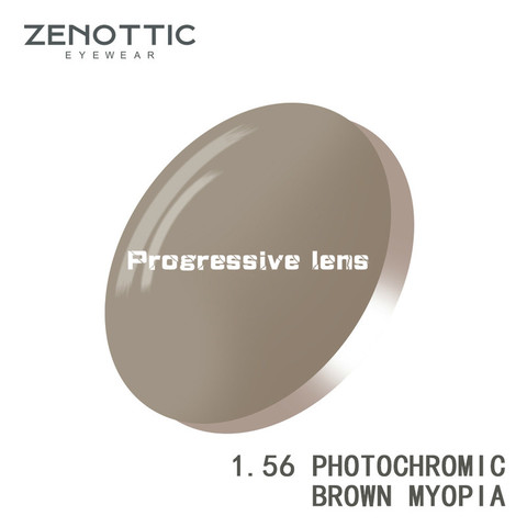 ZENOTTIC receta de lentes fotosensibles 1,56, 1,61 de 1,67 hipermetropía miopía óptico de la lente Multifocal progresiva lente fotocrómica ► Foto 1/6