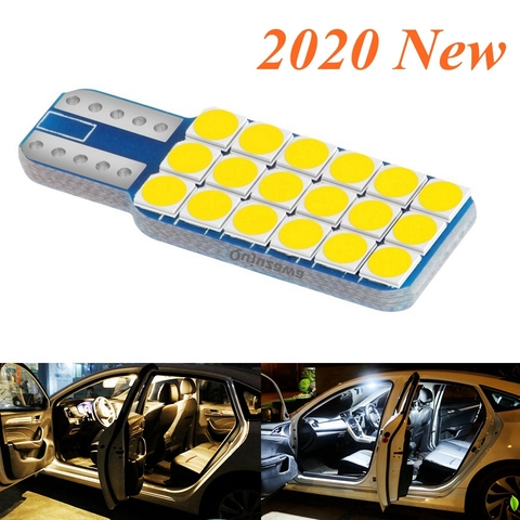 Bombilla LED T10 W5W para Interior de coche, luz de lectura, superbrillante, 3030, no polaridad, para puerta de cuña, Luz de maletero, 1 Uds. ► Foto 1/6