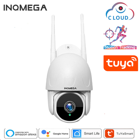 INQMEGA-cámara PTZ TUYA para exteriores, videocámara inteligente de seguridad CCTV con seguimiento automático, 1080P, Google Home, Alexa ► Foto 1/1