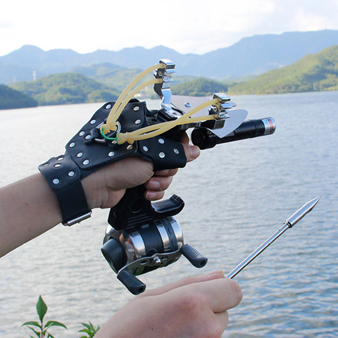 Tirachinas de pesca profesional, juego de tirachinas potente para tiro al aire libre, arco y flecha, caza, 2022 ► Foto 1/6