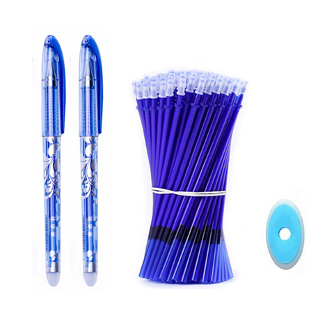 23 unids/set pluma borrable conjunto lavable con tinta azul y negra escritura Neutral bolígrafos para la escuela suministros de papelería de oficina papelería ► Foto 1/6