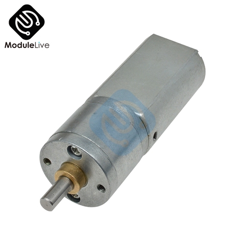 Motor de engranaje de microvelocidad, engranaje de reducción con rueda de caja de engranajes de Metal Diy, 20GA180 DC 12V 15 30 60 100 150 200 300 400 500 RPM ► Foto 1/5