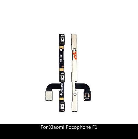 Botón de tecla de encendido y APAGADO para Xiaomi Pocophone F1, piezas de repuesto de Cable flexible de cinta de conmutación Poco F1, nuevo volumen y encender y apagar ► Foto 1/1