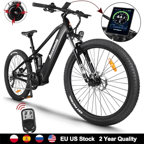 Bicicleta Eléctrica potente para hombre, de 48V bici de montaña, 750W, 27,5 pulgadas, Motor Bafang, batería Samsung, bicicleta de carretera ► Foto 1/6