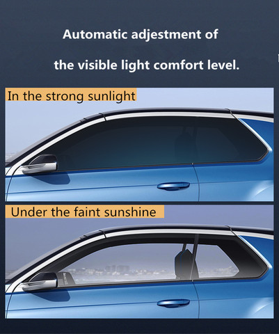 SUNICE-película fotocrómica 45%-75% VLT, Nano cerámica, tinte solar, película de Control solar, láminas inteligentes ópticas, 60 