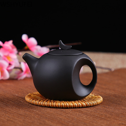 Tetera de Luna y arena púrpura de nuevo estilo, juego de té caliente antiincrustante, tetera de oficina, utensilios para beber para el hogar, WSHYUFEI ► Foto 1/6