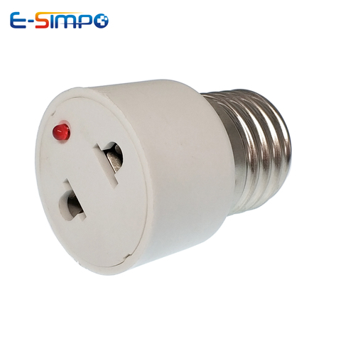 Base de lámpara E27 para US/EU, convertidor de conector de clavija, soporte de bombilla, accesorio de iluminación, adaptador de rosca de Base de bombilla 2 uds. ► Foto 1/4