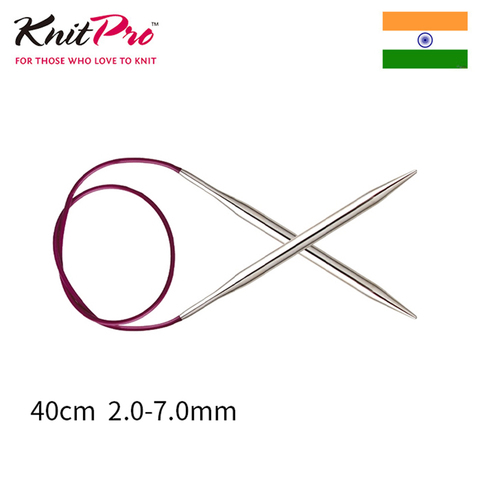 Knitpro Nova Metal 40 cm fijo aguja Circular ► Foto 1/5