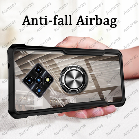 Auroras-funda para infinix Zero 8, carcasa Original oficial a prueba de golpes, transparente con anillo, Marco suave, para Infinix Zero 8 ► Foto 1/6