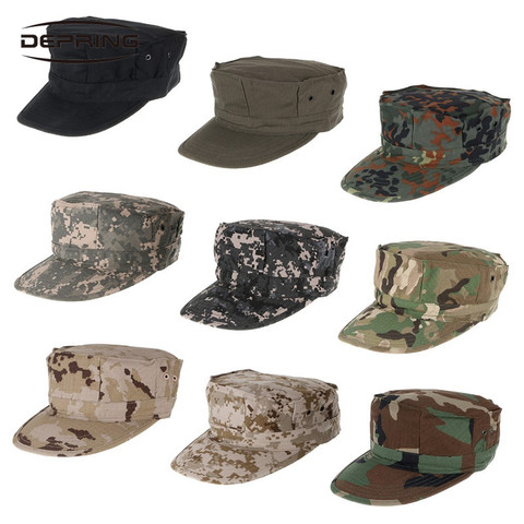 Camuflaje militar gorro octogonal Ranger del ejército Rip-Stop gorra de soldado de pesca senderismo entrenamiento de acampada sombreros gorras ► Foto 1/6