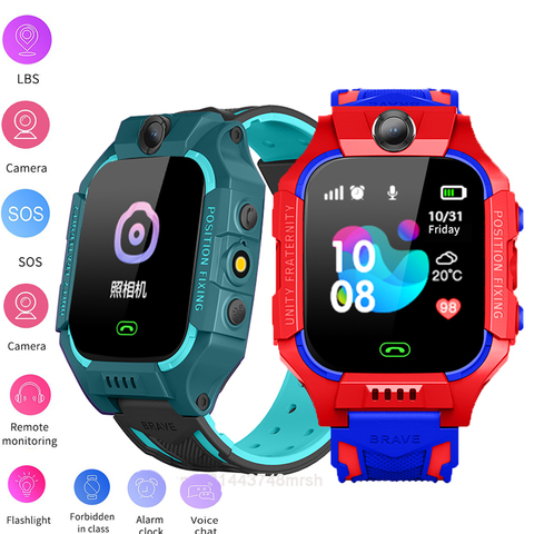 Q19 Reloj inteligente para niños Reloj para bebé Reloj inteligente 2G Reloj para teléfono con cámara SOS para niños Reloj inteligente Reloj para niños Reloj para niños Reloj de tiempo Regalos. ► Foto 1/6