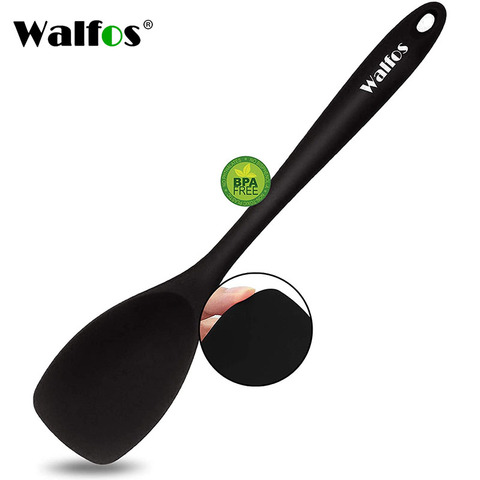 WALFOS-cuchara de silicona de grado alimenticio, utensilio de cocina antiadherente, Flexible, resistente al calor, para mezclar y hornear ► Foto 1/6