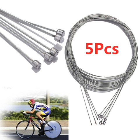 Cables de cambios para bicicleta de montaña o de carretera, interno, de acero inoxidable, accesorios del desviador, 5 uds. ► Foto 1/6
