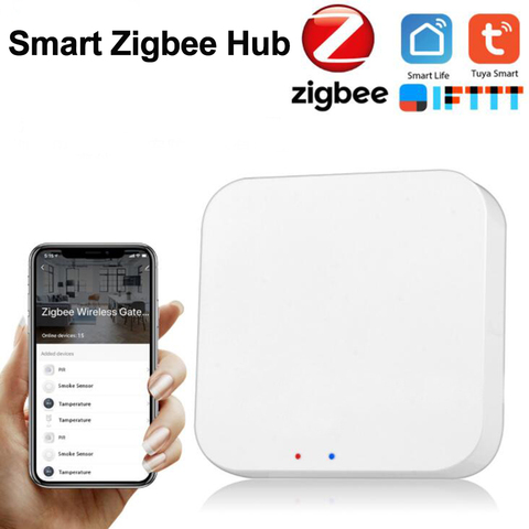 Zigbee-Puerto de entrada para hogar inteligente, dispositivo para casa, control remoto a través de la aplicación Smart Life, funciona con Alexa, Google Home y Tuya Hub ► Foto 1/6