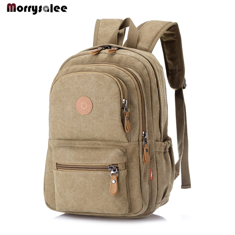 Mochila de lona Vintage para hombre, bolso de viaje para hombre, gran capacidad para estudiantes universitarios, nueva tendencia 2022 ► Foto 1/6