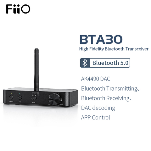 FiiO transmisor-receptor BTA30 HiFi, inalámbrico por Bluetooth 5,0, LDAC, largo alcance, 30M, para PC, TV, altavoz y auriculares ► Foto 1/6