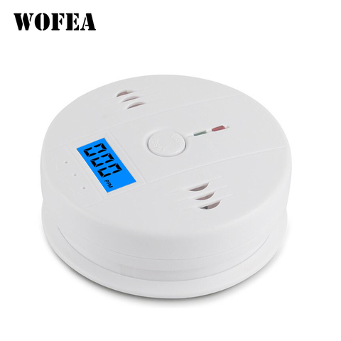 Wofea-Sensor LCD de CO para alarma, dispositivo de detección de sonido de sirena incorporado de 85dB, Detector de alarma de advertencia de intoxicación de monóxido de carbono independiente ► Foto 1/3