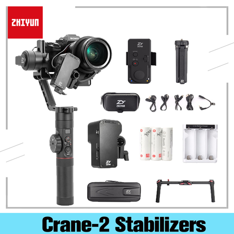 Zhiyun-estabilizador de cardán de mano Crane 2, 3 ejes, pantalla de carga útil, cámara sin espejo DSLR de equilibrio, para Canan, Nikon, Sony ► Foto 1/6