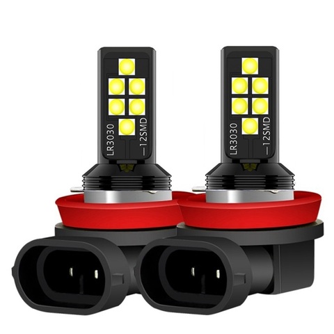 2 piezas H1 H3 H7 H8 H9 H11 9006 HB4 881 H27W Cree Chips bombilla LED luces antiniebla 6000K luz de conducción de coche blanca Foglamps Auto LED lámpara ► Foto 1/6