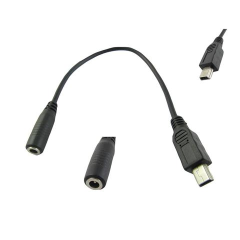 Cable conector hembra a Mini USB, adaptador de enchufe macho de 5 pines, 3,5x1,35mm, 20cm, 1 unidad ► Foto 1/2