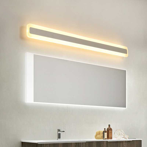 Nórdicos acrílico pared Simple lámparas baño escalera habitación cuarto de baño impermeable espejo de led decoración de la luz de iluminación ► Foto 1/6