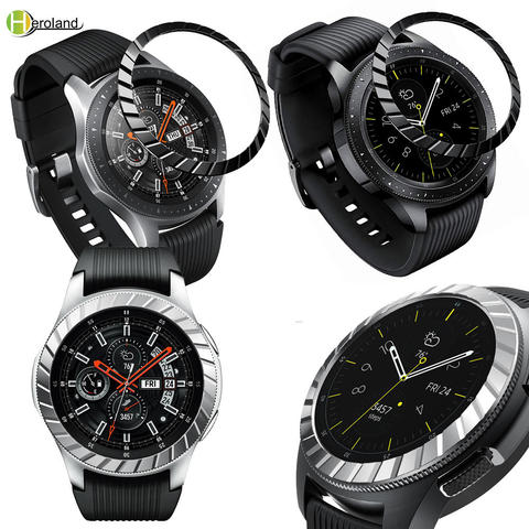 Funda de anillo de bisel de acero para Samsung Galaxy Watch, 42MM/ 46MM/ Gear S3 Frontier, Correa adhesiva, accesorios de Metal ► Foto 1/6