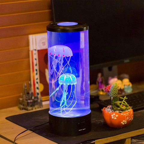 Hypnoti-linterna Led de Medusa para acuario, lámpara de decoración nocturna para habitación de niños, regalo para niños, 7 colores ► Foto 1/6