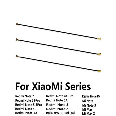 Nuevo conector Coaxial de la señal Wifi Antenna Flex Cable para Xiaomi Redmi Nota 7 6 5 5A 4 4X 3 2 Pro 4G 3G Mi Max Mix nota 3 ► Foto 1/1