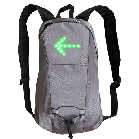 Mochila deportiva resistente al agua para bicicleta, bolsa de seguridad con luz LED de intermitente de 15L, con Control remoto, para senderismo y escalada al aire libre ► Foto 1/6