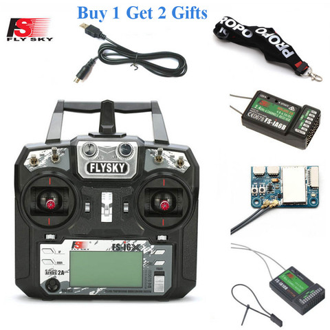 FLYSKY-transmisor de Radio con receptor para Dron, avión, helicóptero, FPV, RC, i6X, 2,4G, 10CH, AFHDS, 2A, X6B/iA6B/A8S/iA10B/iA6 ► Foto 1/6