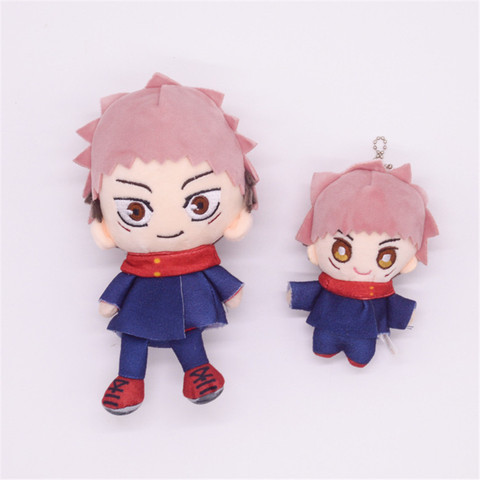 10cm/15cm Jujutsu Kaisen Yuji Itadori personaje de animé de felpa de juguete de peluche de juguete llavero mochila teléfono colgante Accesorios ► Foto 1/6