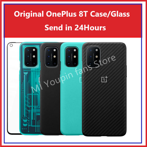 KB2001-cubiertas de protección oficial para OnePlus 8T, funda Original auténtica de piedra arenisca, silicona, nailon, parachoques de carbono ► Foto 1/6