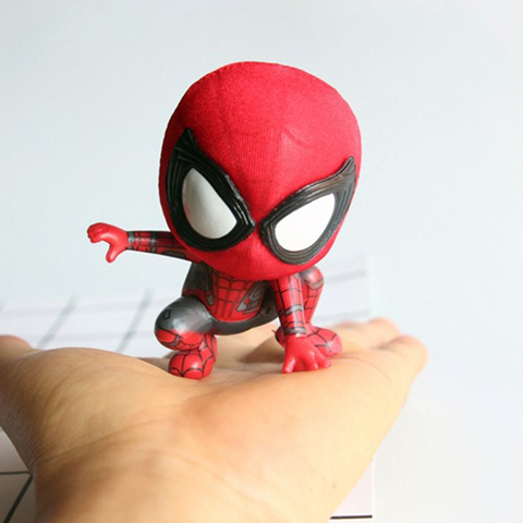 Figuras de acción de Marvel Q Vision of Spider-man, imán bonito creativo que se puede pegar a los refrigeradores y coches, orandings, figuras de Anime para niños, modelo de PVC ► Foto 1/6