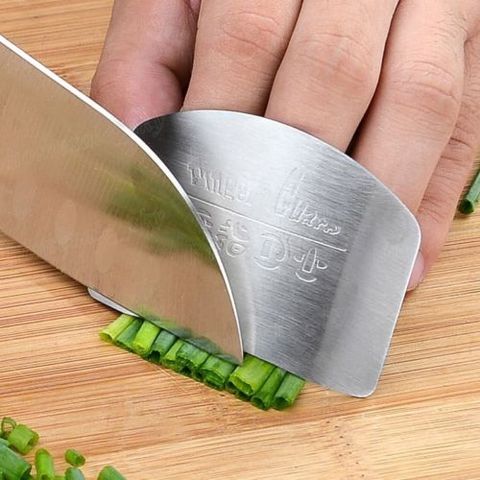 Accesorios de cocina de acero inoxidable, Protector de dedos de la mano, cuchillo de corte, herramienta de protección segura para cocina, duradero, seguro, esencial para Cocina ► Foto 1/6