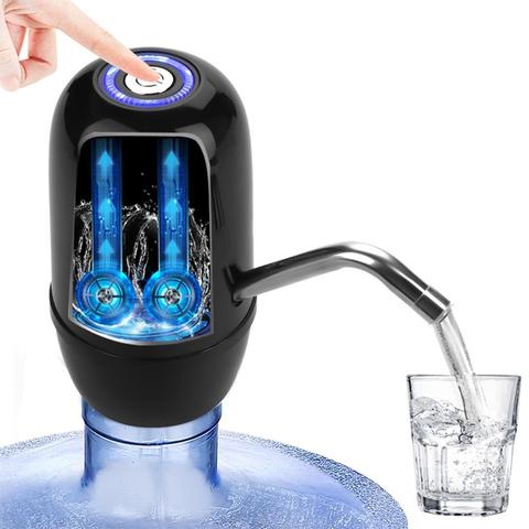 Dispensador de bomba automático eléctrico de carga rápida USB botella de doble Motor para agua potable ► Foto 1/6